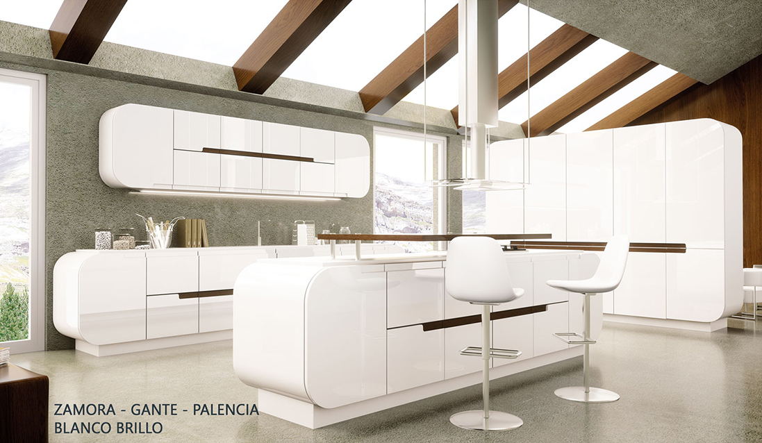 Zamora - Gante - Palencia. Blanco brillo